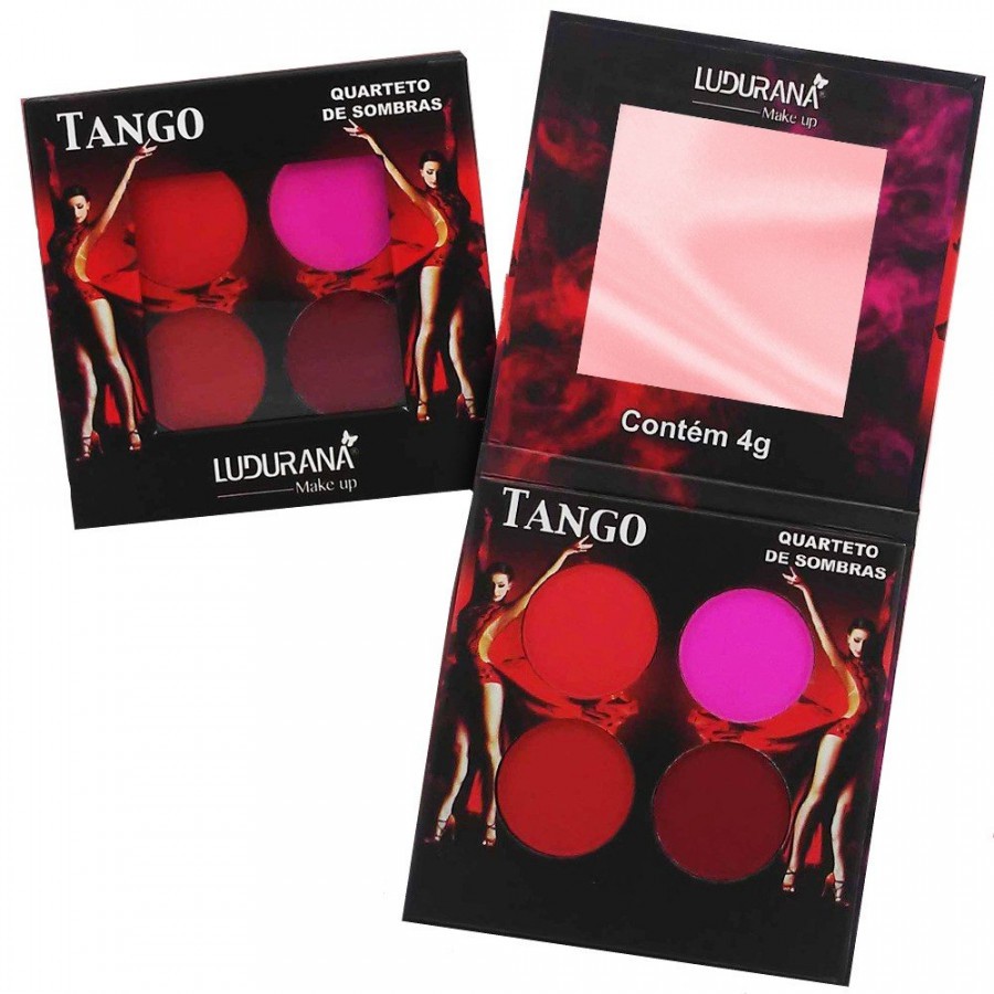 PALETA QUARTETO DE SOMBRAS MATTE TANGO LUDURANA Shopee Brasil