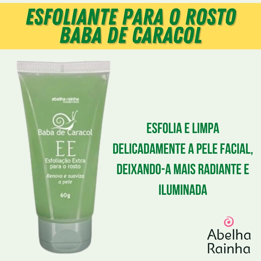 Creme Esfoliante Clareador Facial Baba De Caracol Aura R Hidrata E