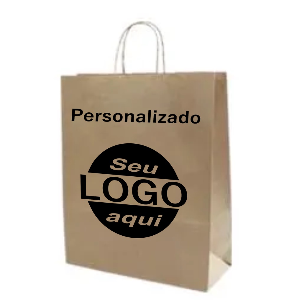 Sacola Branca Personalizada Sua Logo 30x40 100 Uni 0 12 Escorrega