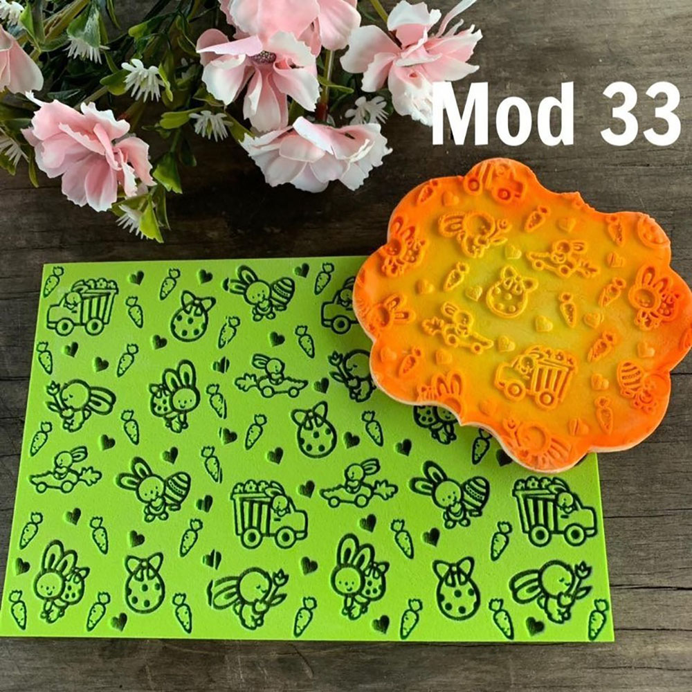 Textura De Emborrachado Mod Coelhos Fofos X Cm Shopee Brasil