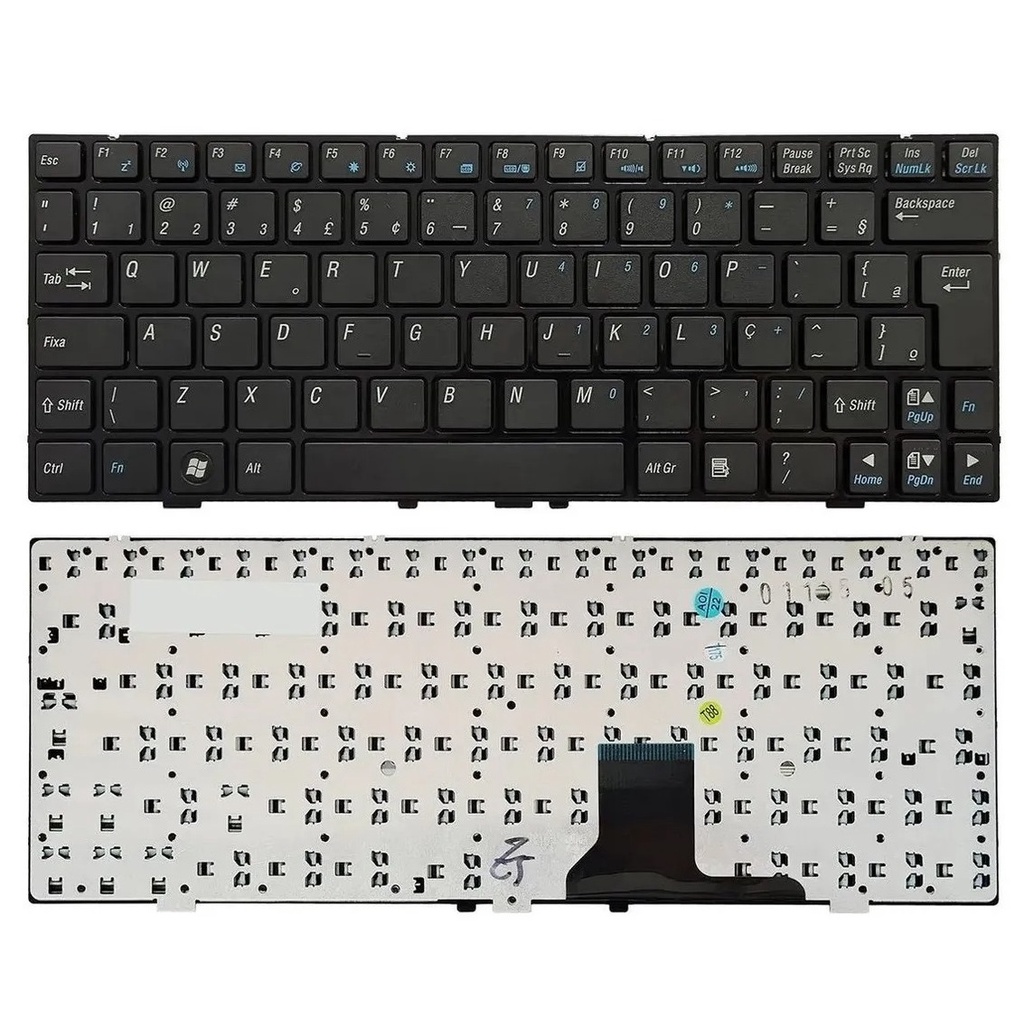 Teclado Netbook Itautec W V Ak Shopee Brasil