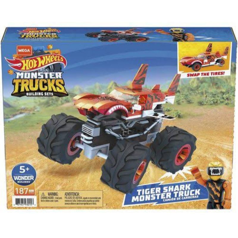 Blocos De Encaixe Mega Construx Hot Wheels Monster Trucks