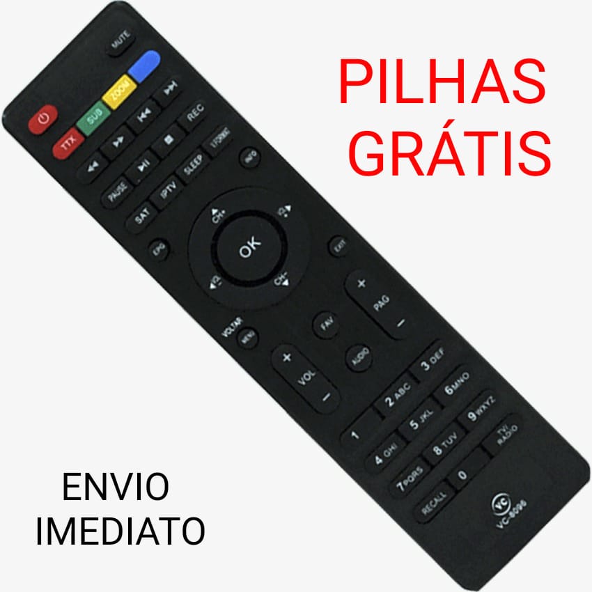 Controle Remoto Receptor Cinebox Fantasia Supremo Linha X Z E