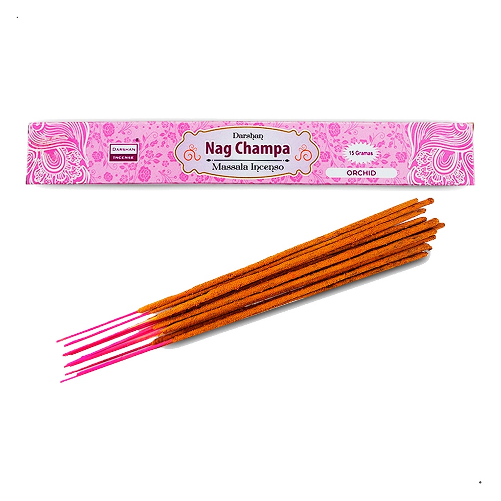 Incenso Massala Nag Champa Darshan Orchid Cx Gr Full Shopee Brasil