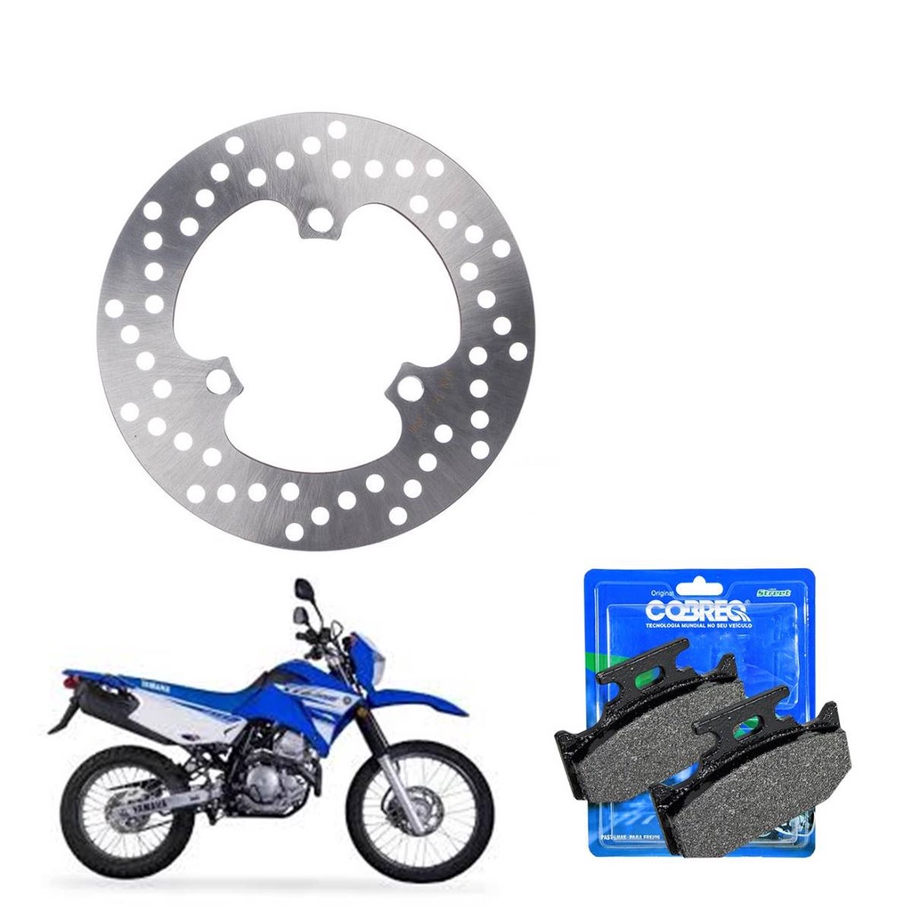 Disco De Freio Traseiro Yamaha Xtz Lander Tenere 250 Pastilha Cobreq