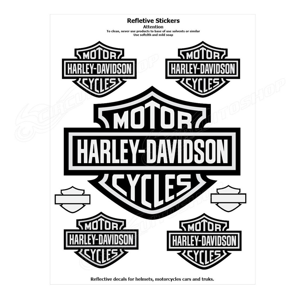 Adesivo Refletivo M2 Carro Moto Bau Capacete Harley Davidson Shopee