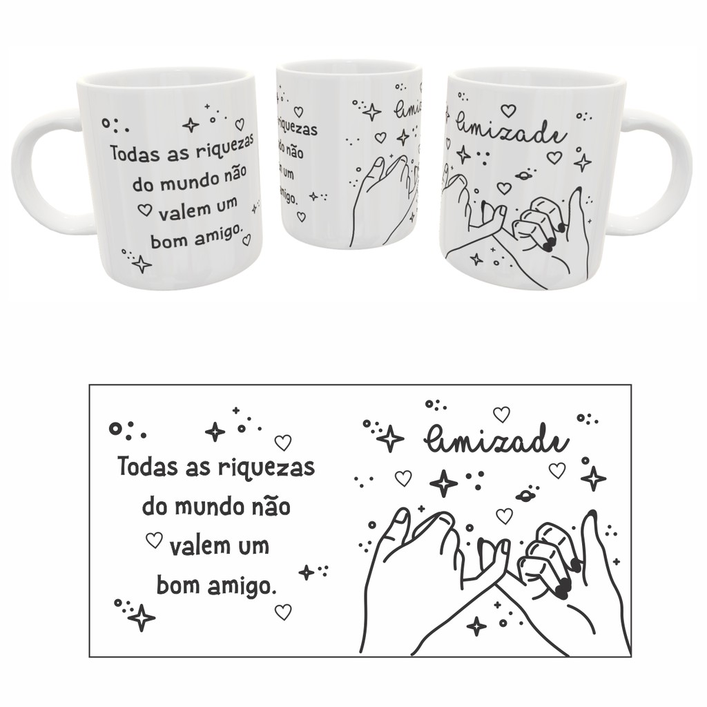 Caneca Amizade Shopee Brasil