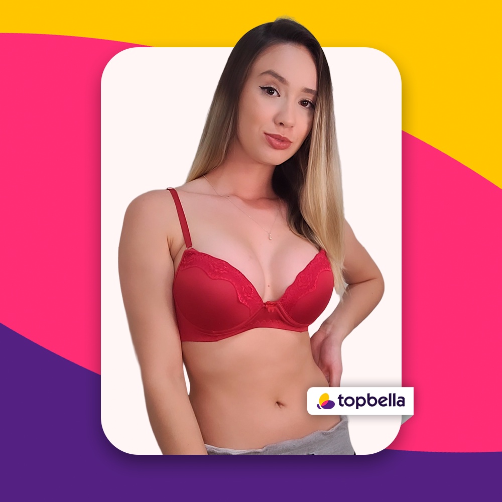 Sutiã Bojo e Renda Soutien Reforçado Sutian Lingerie Feminina Moda Íntima Shopee Brasil