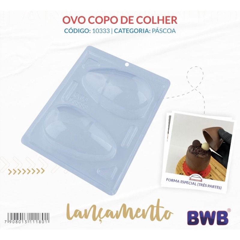 Lançamento bwb forma silicone bwb ovo de páscoa 2022 copo de colher 3