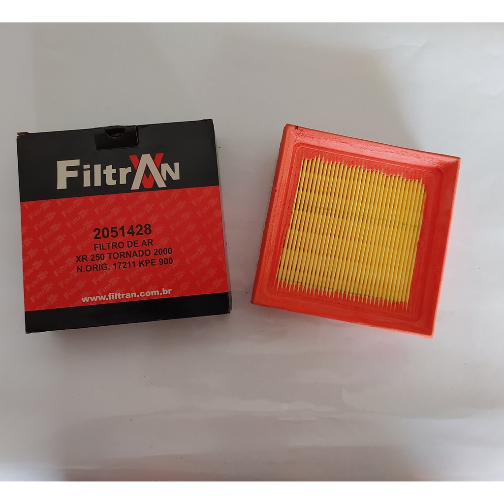 Filtro Ar Moto Xr Tornado Filtran Shopee Brasil