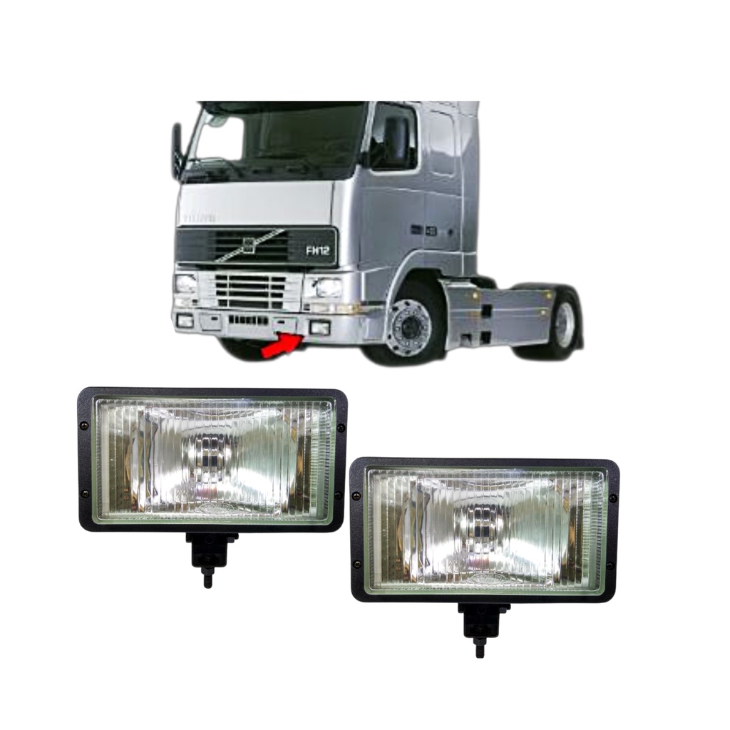 Par Farol Milha Volvo Fh Fm Cara Chata Auxiliar Caminhao Shopee