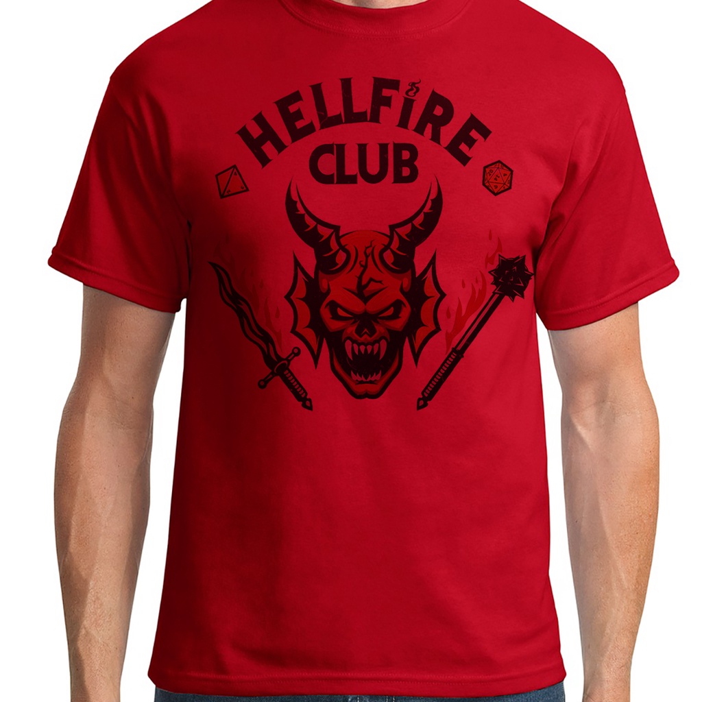 Camiseta Camisa Stranger Things Vecna Hellfire Club Hell Fire Devorador