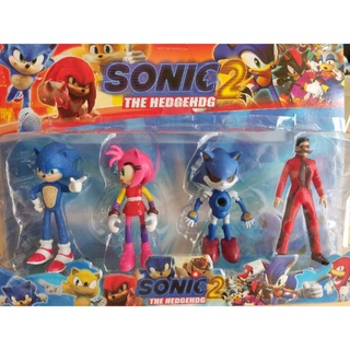 Brinquedo Cartela Bonecos Personagens Sonic Shopee Brasil