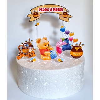 Topo De Bolo Tema Ursinho Pooh Shopee Brasil