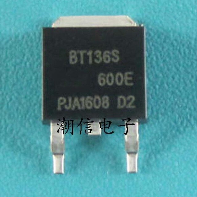 10 Pçs Lote BT136S 600E BT136 600E TO 252 SMD TRIAC original Novo Em