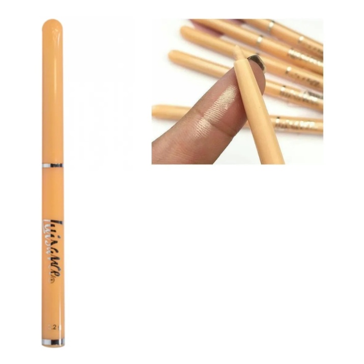 Lápis de Olho Nude Retrátil Caneta delineador para olhos Cor Nude e