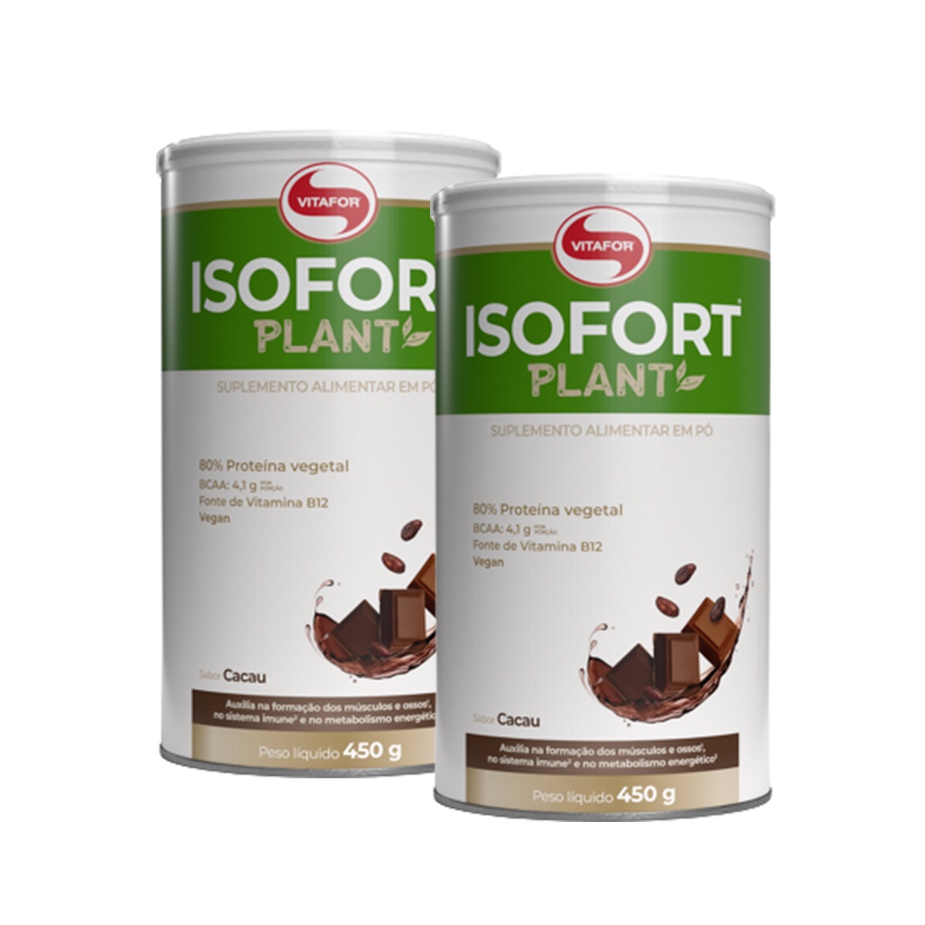 Isofort Plant G Vitafor Sabor Cacau Kit Potes Shopee Brasil