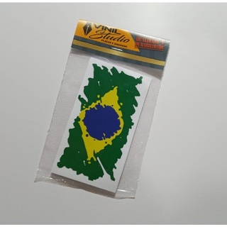 Adesivo Bandeira Do Brasil Estilizada Kit Unid Shopee Brasil