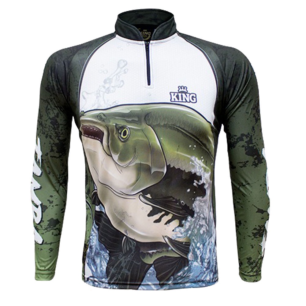 Camiseta De Pesca King Brasil Tambaqui Prote O Uv Masculina