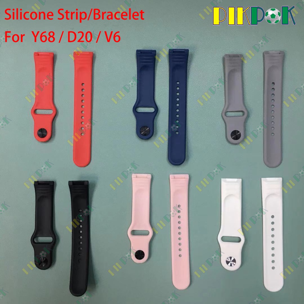 Pulseira De Silicone Universal Para Y D V Smartwatch Substituir