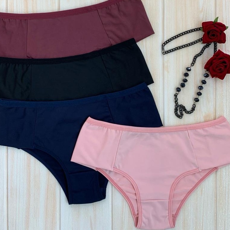 Kit Calcinhas Cal Ola Conforto Pala Dupla Lingerie Shopee Brasil