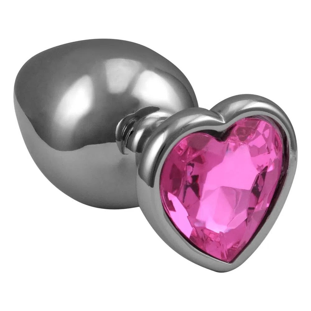 Plug Anal Pequeno Formato Coração Pedra Colorida Vaginal Shopee Brasil