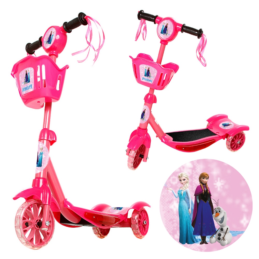 Patinete Frozen Para Criancas Scooter 3 Rodas Brinquedo Shopee Brasil