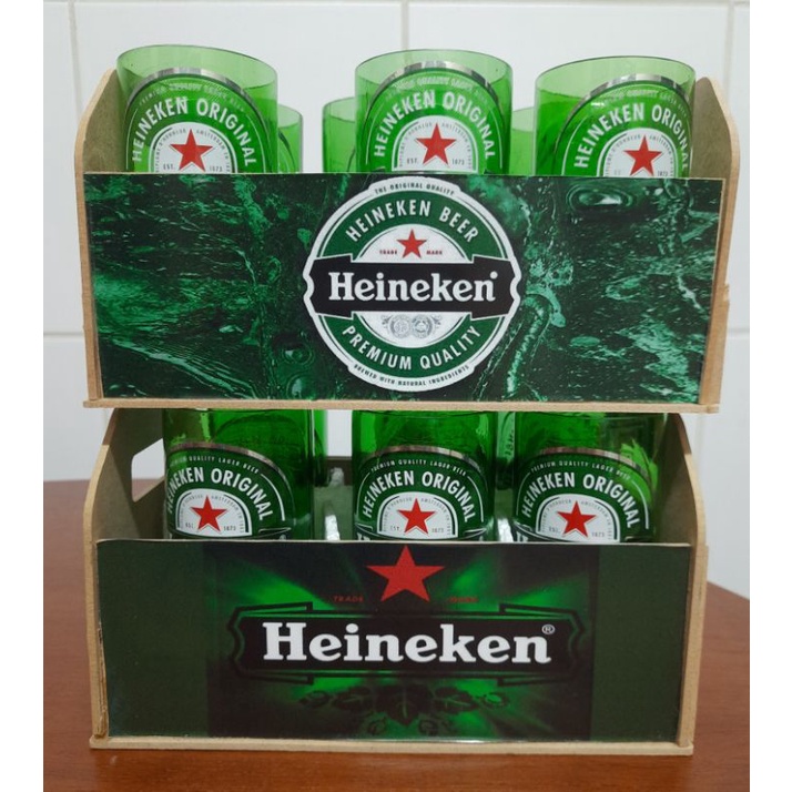 Jogo 6 Copos De Heineken Em Caixa Personalizada Shopee Brasil