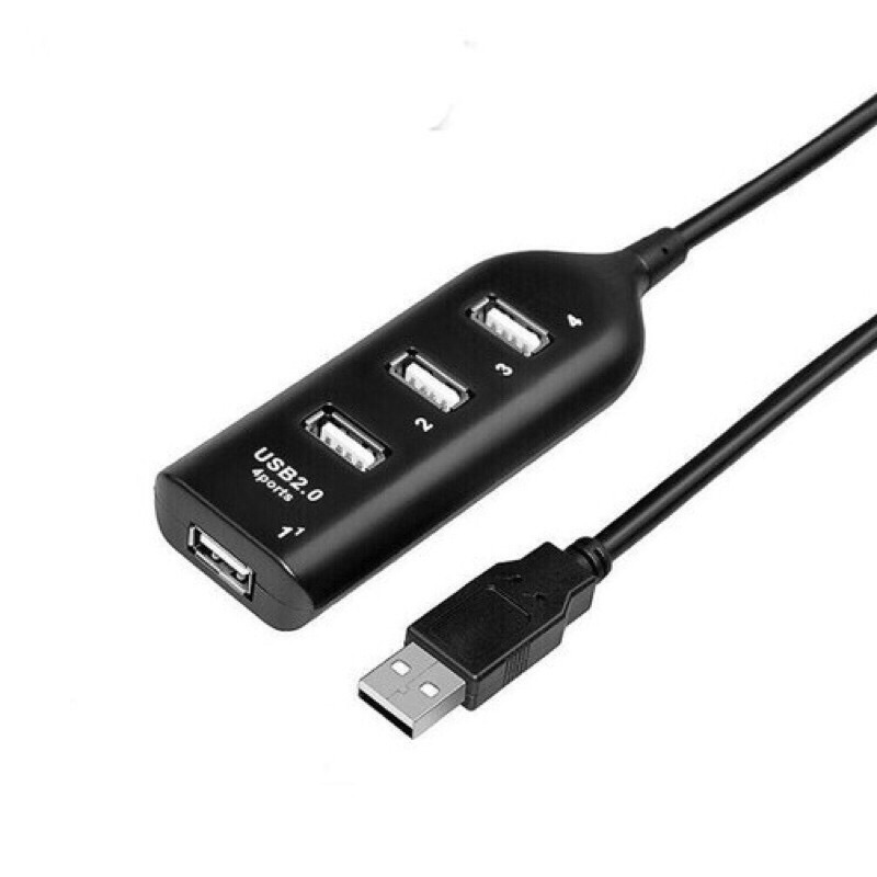 Adaptador Usb 4 Portas Hub Extensor Ampliador Usb Teclado Mouse Pen