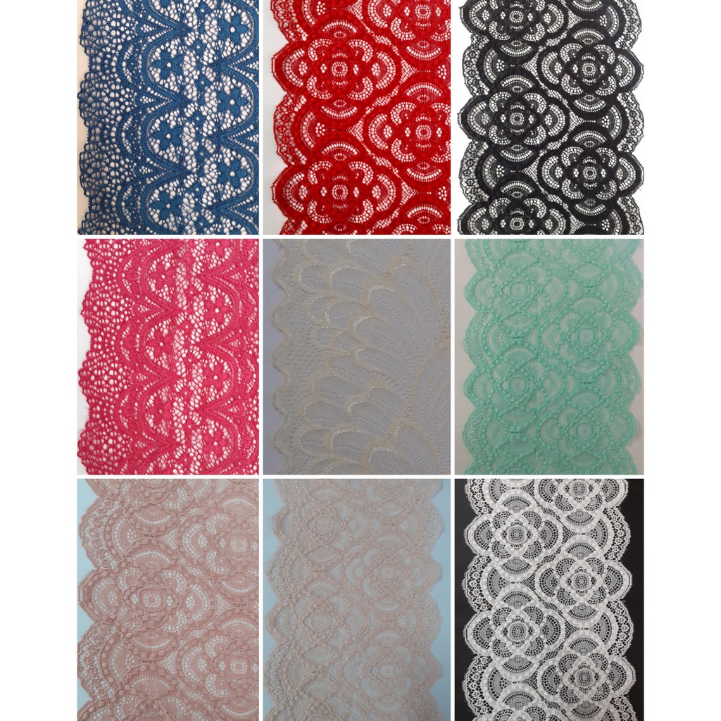 Metros de Renda Lingerie Lycra cm Calcinhas Sutiãs Shopee Brasil