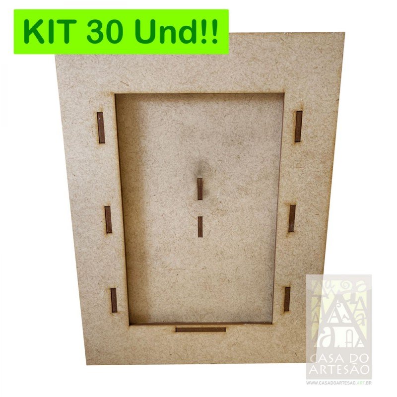 Kit Und Porta Retrato Liso X Todo Em Mdf Mm Sem Acetato