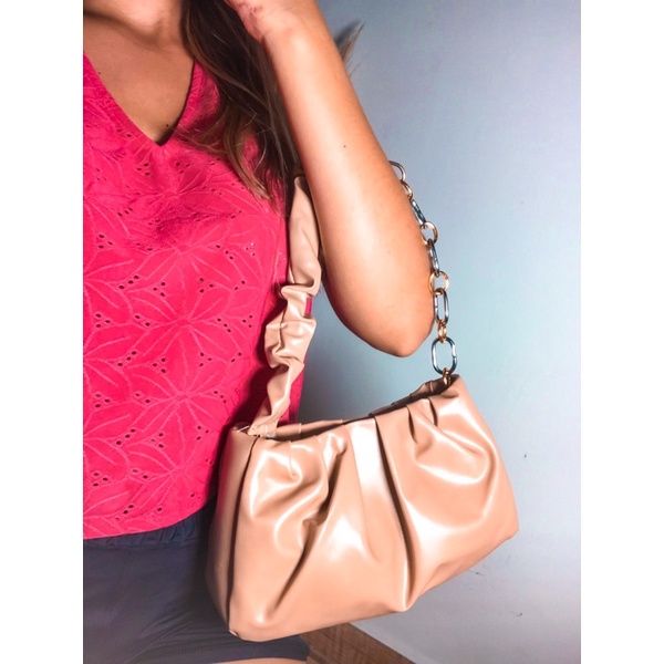 Bolsa Sacola Nude Shopee Brasil