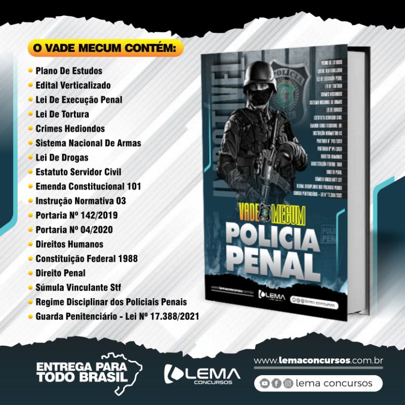 Vade Mecum Policia Penal Lema Concursos Shopee Brasil