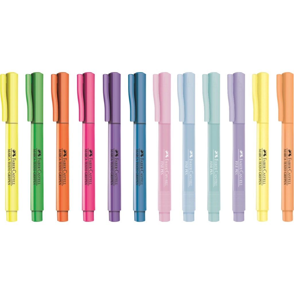 Marca Texto Faber Castell Grifpen Neon Pastel E Novas Cores Un