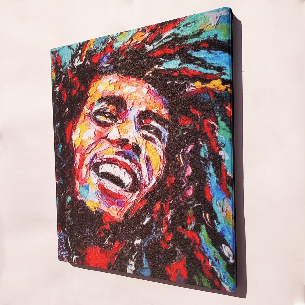 QUadro Decorativo Bob Marley Reggae Em Tela Acetinada Shopee Brasil