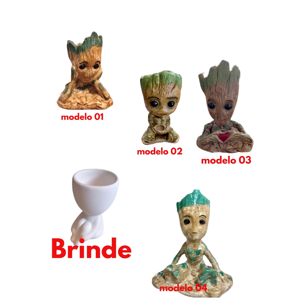 Vaso Suculentas Baby Groot Filme Vasinho Decorativo P Suculentas Mini