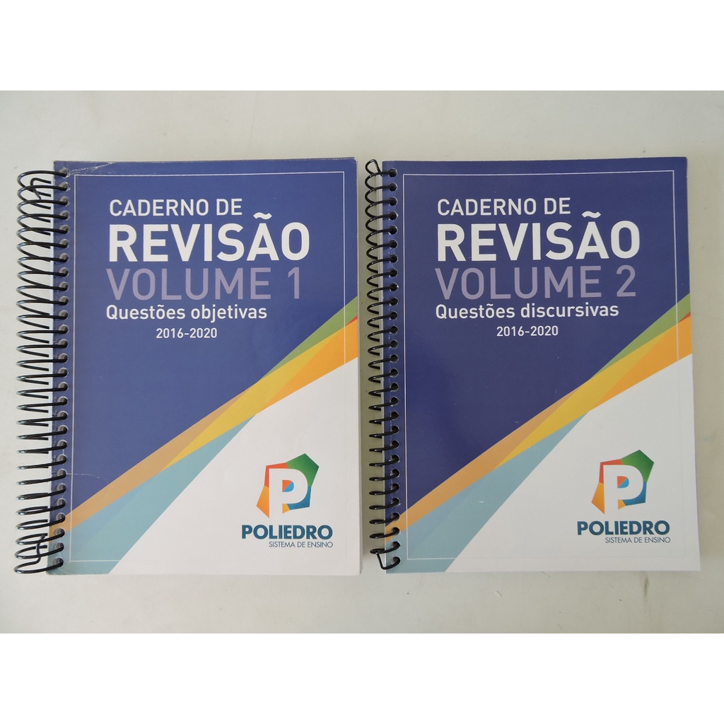 Caderno De Revis O Volumes Poliedro Vestibular Shopee Brasil