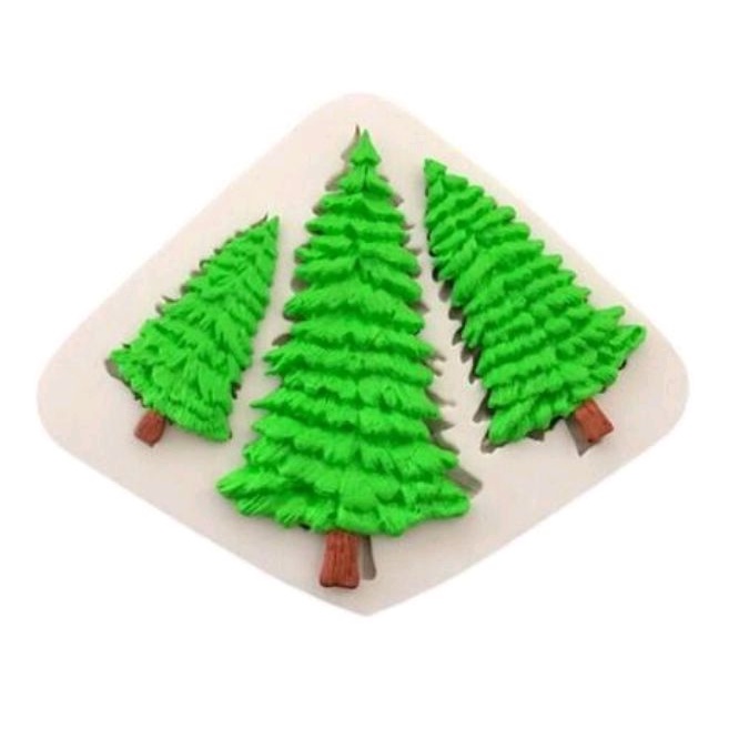 Molde Forma de Silicone Árvore Pinheiro de Natal para decorar cód 586