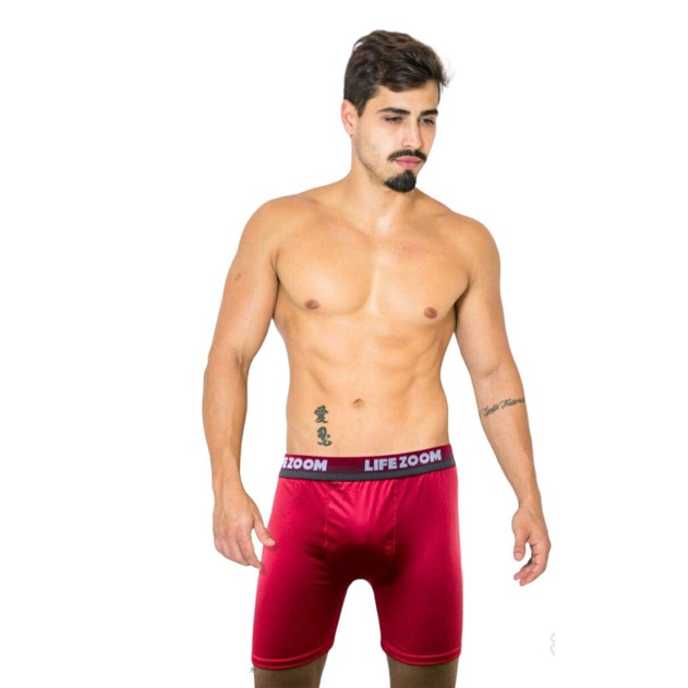 Cueca Boxer Ciclista Long Leg Microfibra Shopee Brasil