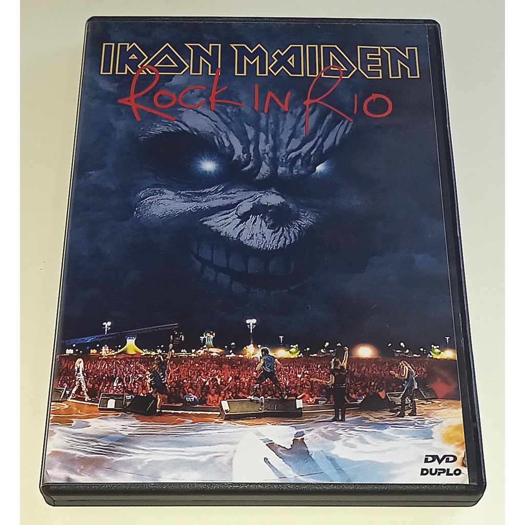 Dvd Iron Maiden Rock In Rio 2discos Shopee Brasil