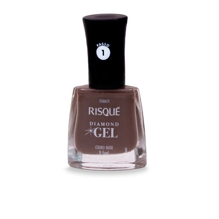 Esmalte diamond gel Couro nude efeito gel Risqué ml Shopee Brasil