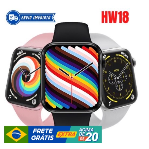 Smartwatch Hw Feminino Original Promo O Mm Faz Chamada Poe Foto