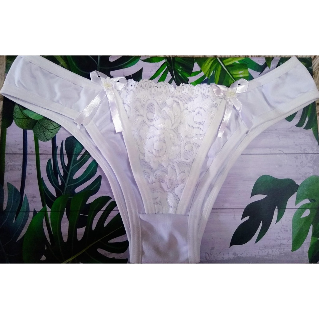 Calcinha Lingerie Renda Frontal Conforto Shopee Brasil