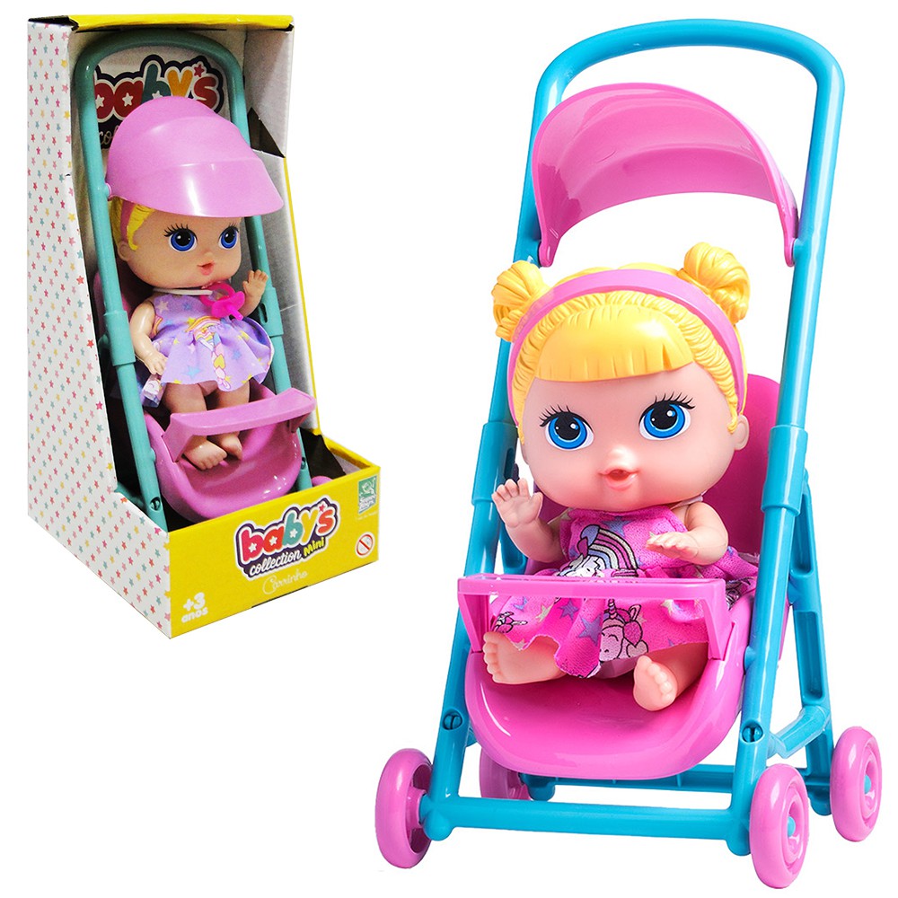 Boneca Babys Collection Mini Carrinho Na Caixa Shopee Brasil