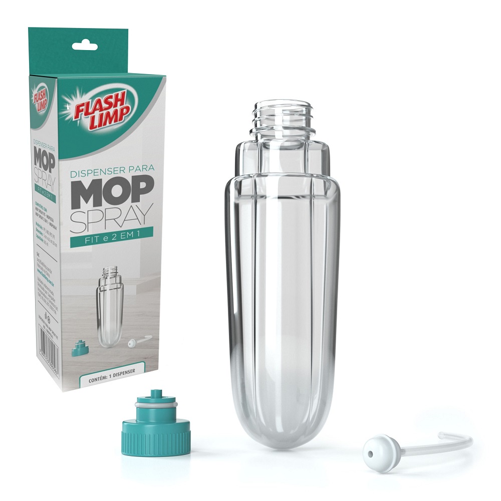 Dispenser Refil Reservatorio Do Mop Spray Fit E Mop 2 Em 1 365mL Flash