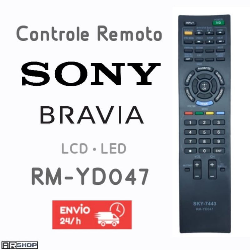 Controle Remoto Tv Sony Bravia Rm Yd Kdl Bx Shopee