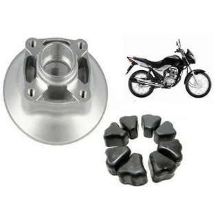 Contra Choque Suporte Coroa Flange Cobreq Jogo Bucha Coroa Honda Cg