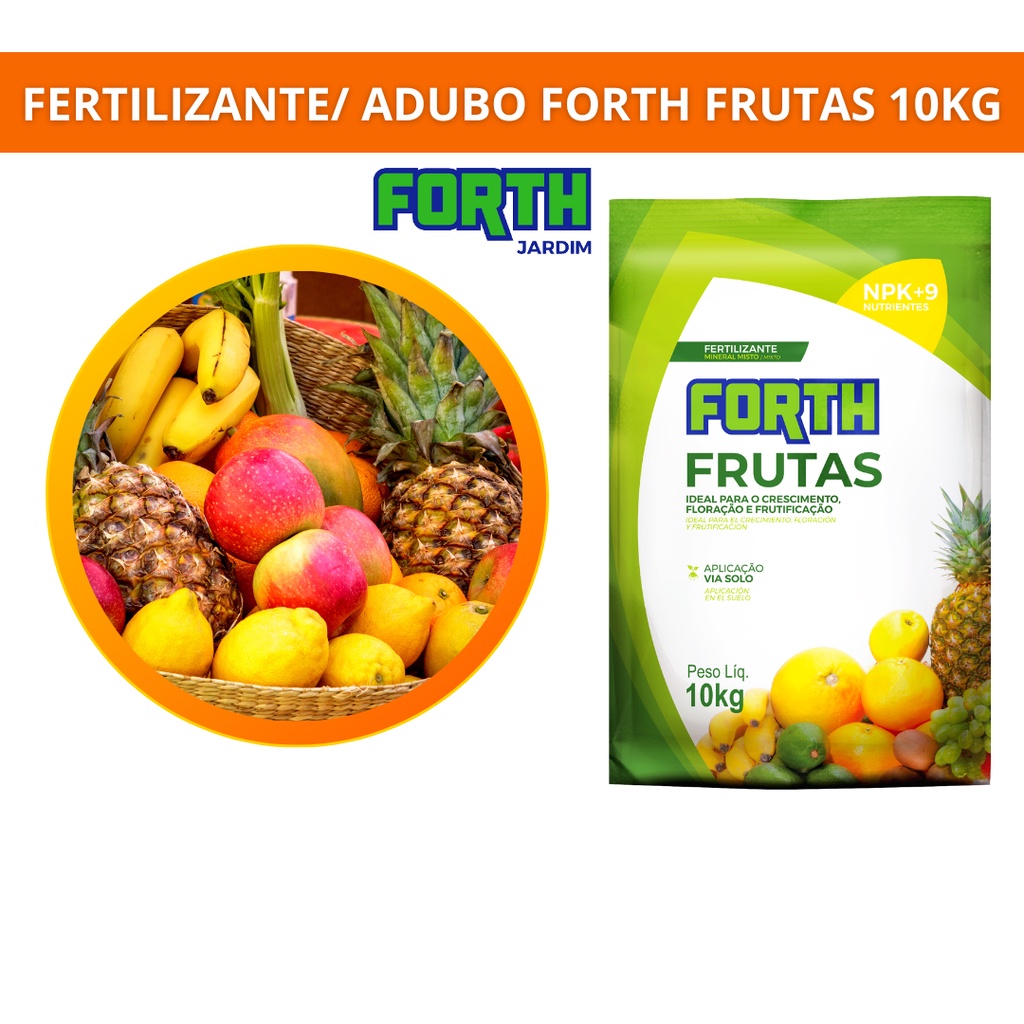 Fertilizante Adubo Forth Frutas 10kg Floração Frutificação Shopee Brasil