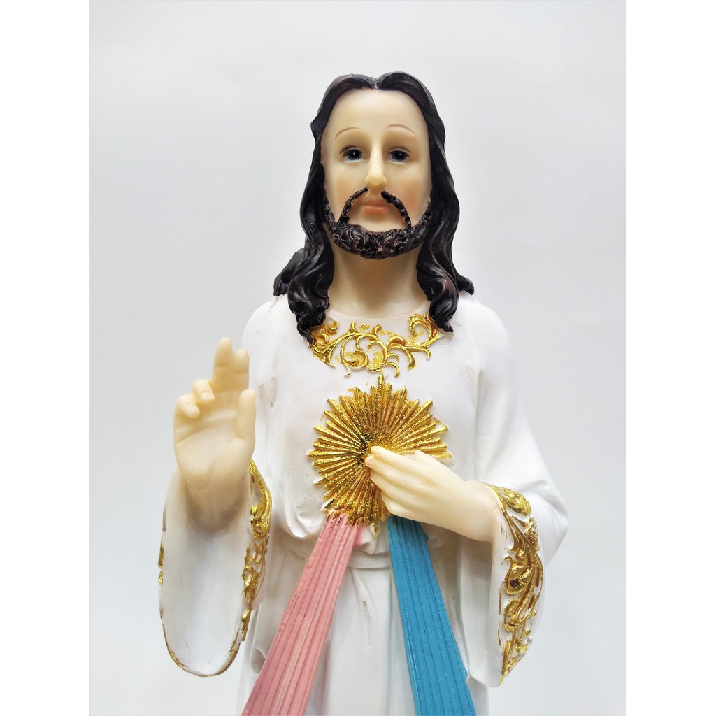 Imagem Jesus Misericordioso 30cm Resina Importada Shopee Brasil