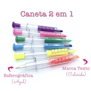 Caneta Em Formato De Seringa Em Marca Texto Shopee Brasil